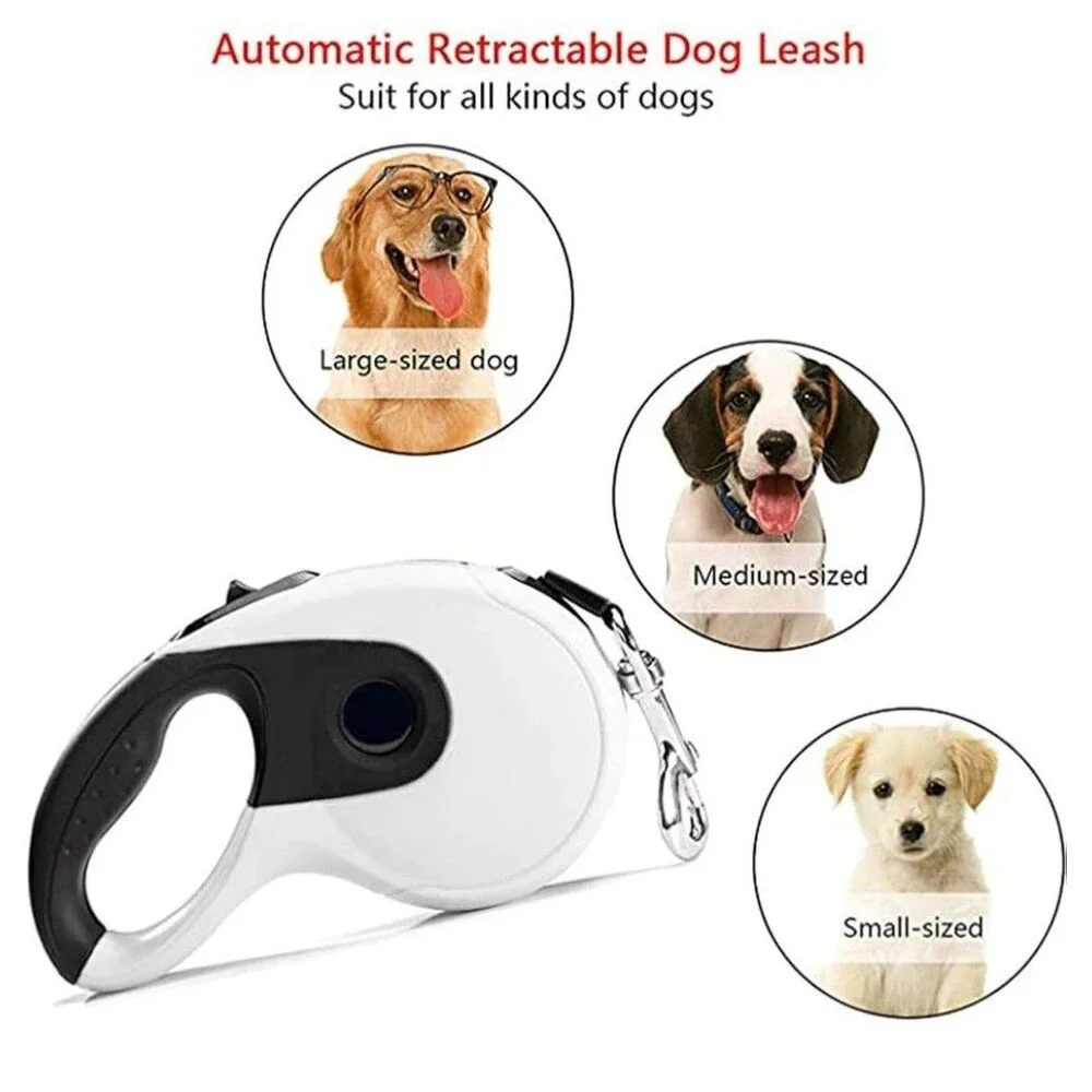 Retractable Dog Leash,16Ft Strong Cord, Anti-Bite Heavy Duty 360 Green Up To77lb